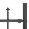 Garden Fence Woerden Gray 170 X 165 Cm Powder Coated Steel