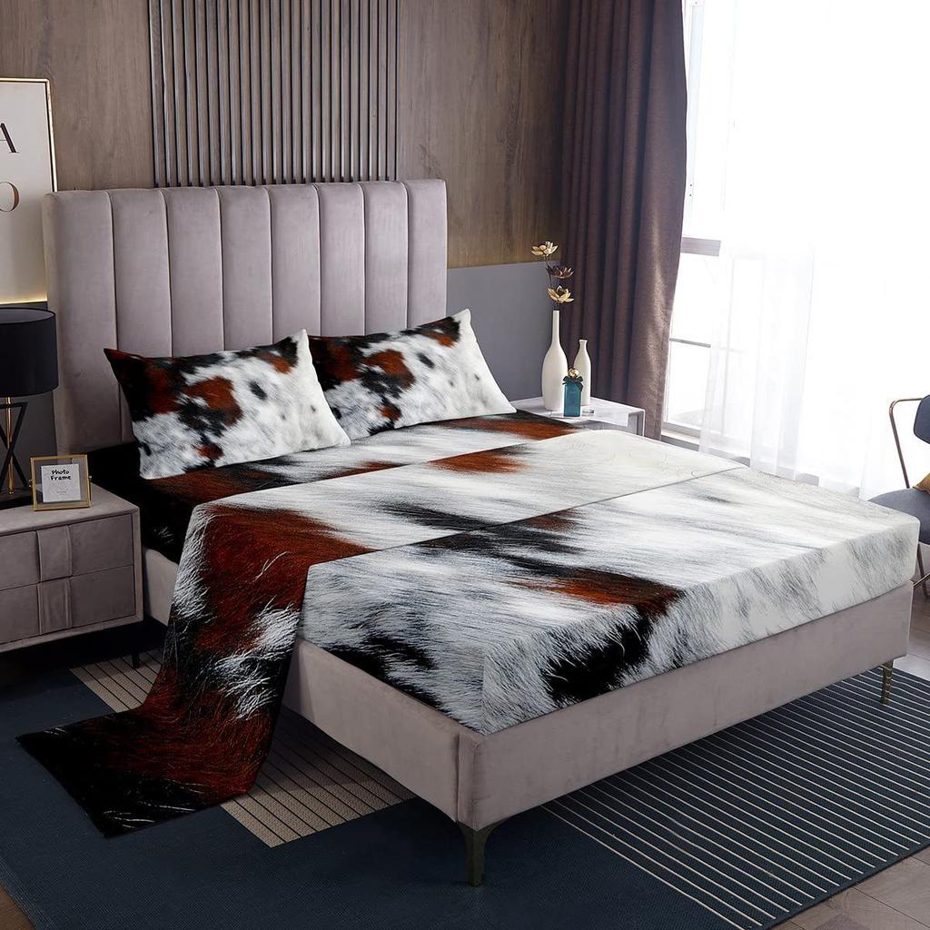 Space Planet Pattern Mattress Four-piece Bedding Set Bedroom Dormitory Bedding Decoration