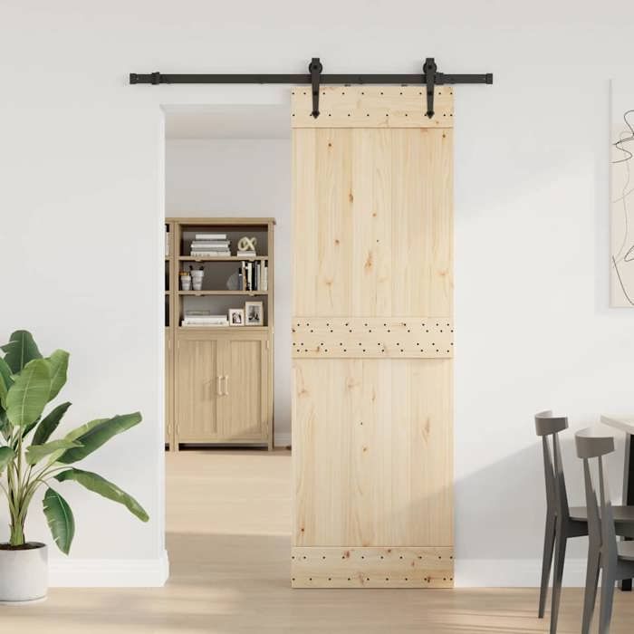 VidaXL Kit de quincaillerie de porte coulissante 152,5 cm acier noir, quincaillerie de porte coulissante, galet de porte 4009704