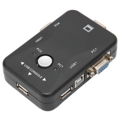 USB 2.0 KVM Anahtarı 1920x1440 2 Port Çift Monitör KVM Anahtarı WIN95 98 98SE 2000 ME XP için