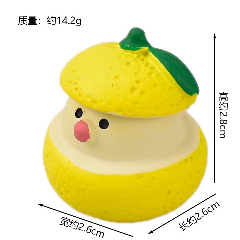 Japanese Groceries Zakka Lucky Tangerine Series Fishbowl Decoration Bath Ornaments Resin Craft Toys Collectible Gifts