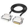 DB25 RS232 Extension Cable Double Shielding 26AWG Parallel Port Serial Port Cable Printer Data Cable Black