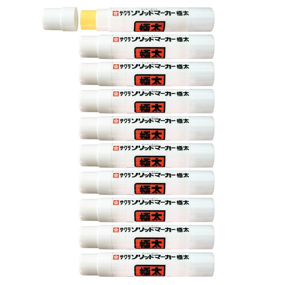 

Sakura Craypas Solid Extra 10 маркеров на масляной основе, толстый, SC-L#3 (10), Желтый,