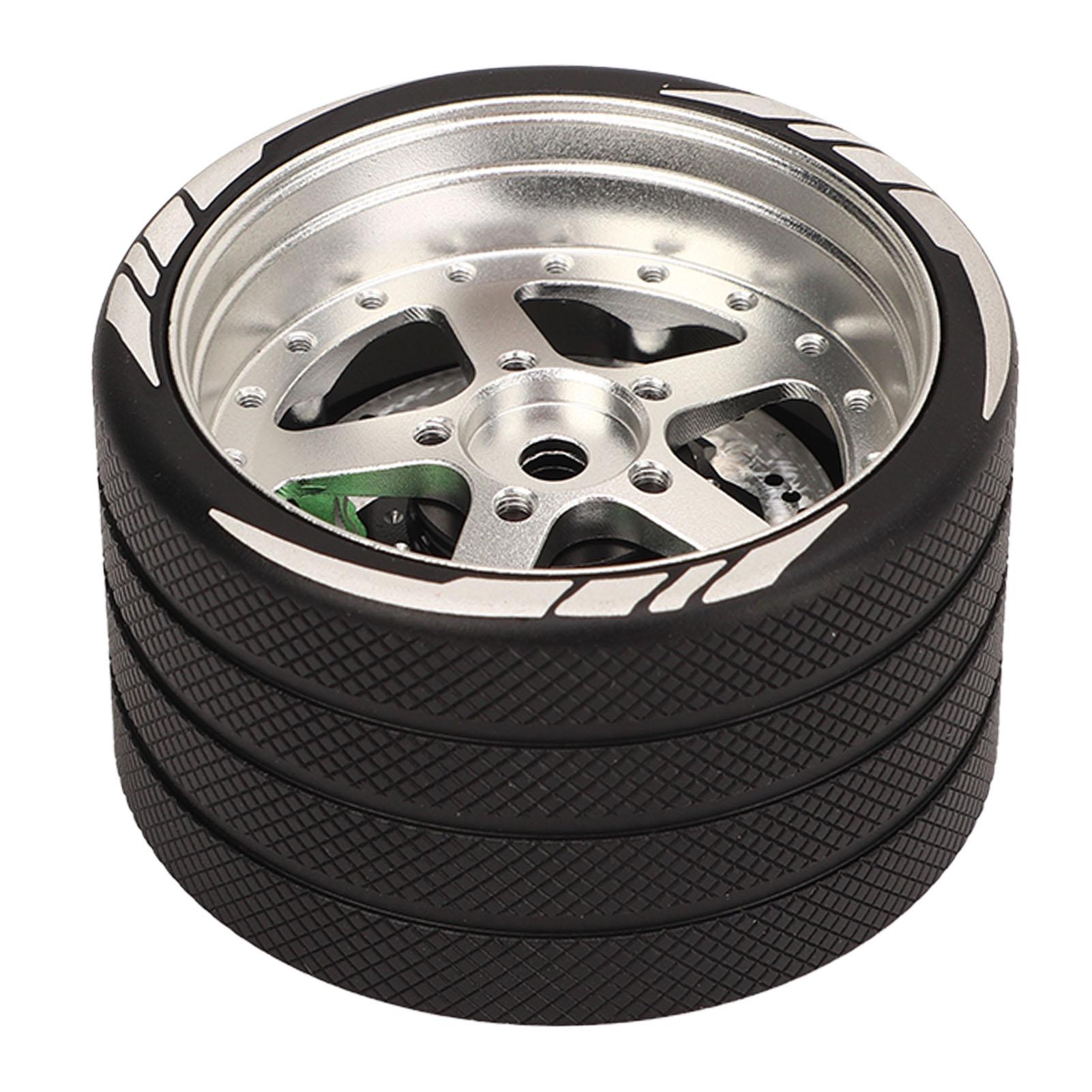 

RC Transmitter Steering Wheel Aluminum Alloy Trigger One Handed Control Adapter for FLYSKY NB4 RC Car Controller Silver срібний