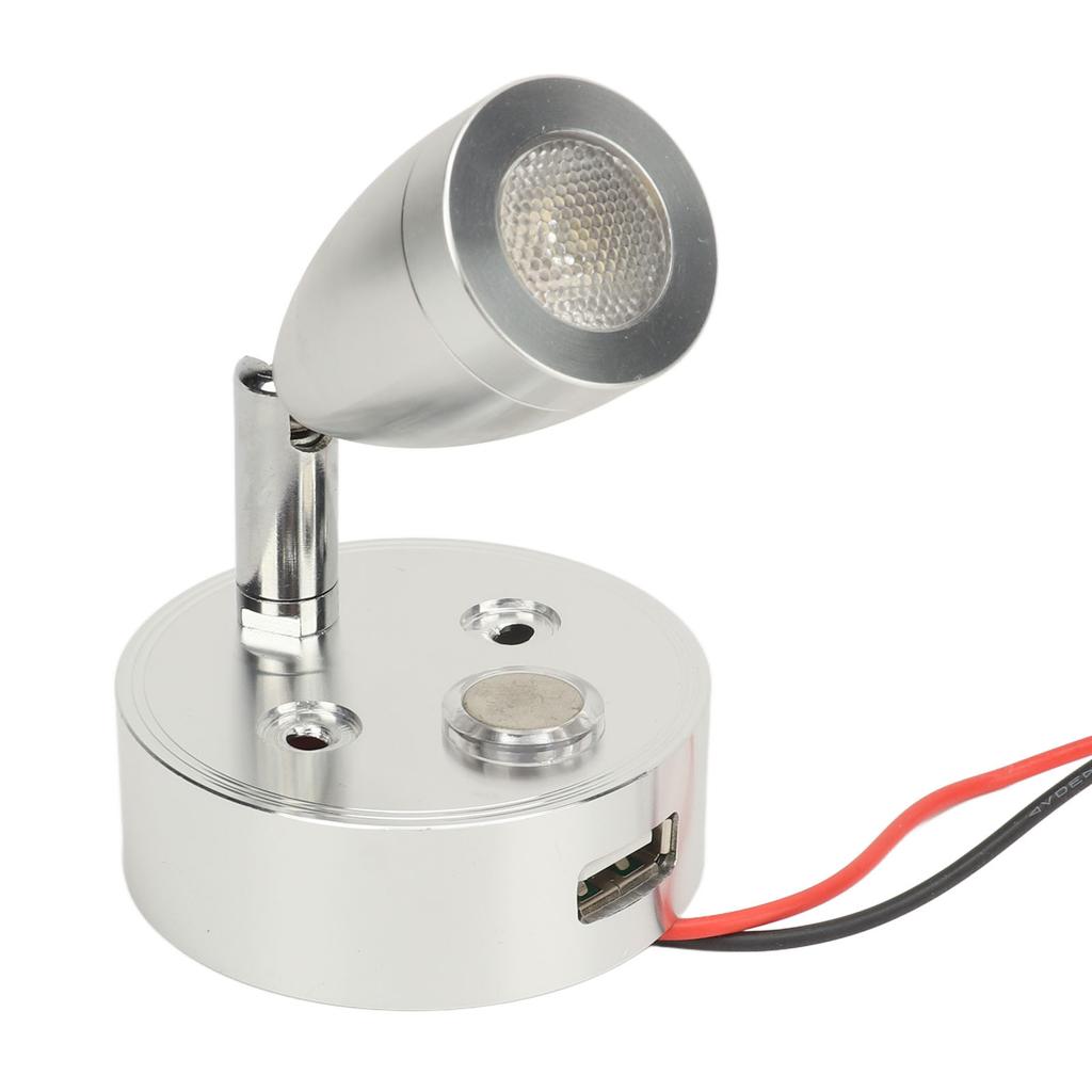 DC 10?30V RV Reading Lamp Touch Control Adjustable Brightness Interior Bedside Book Lamps LED