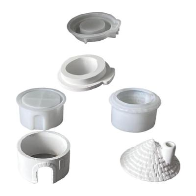 Christmas House Tealight Holder Silicone Molds Multipurpose Silicone Candlestick Mould For Candle Holder Home Decoration
