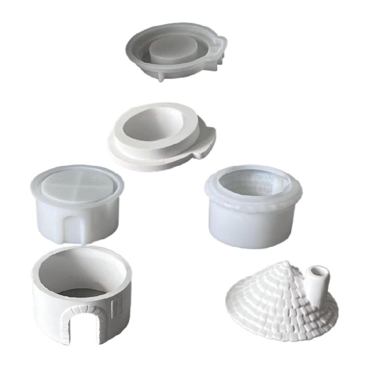 

Christmas House Tealight Holder Silicone Molds Multipurpose Silicone Candlestick Mould For Candle Holder Home Decoration 1