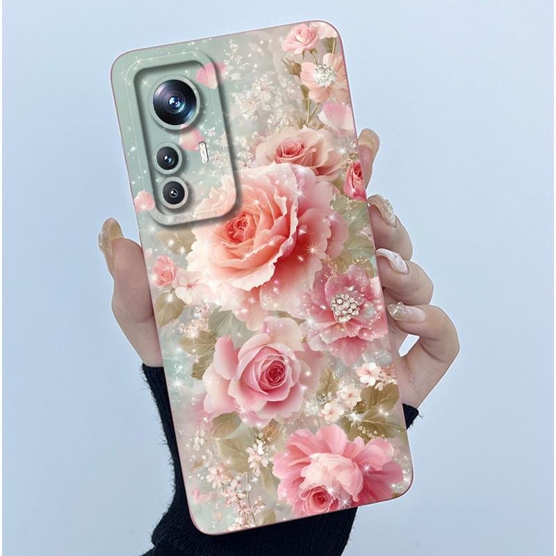 For Xiaomi 12 Lite 12T Phone Case Fashion Simplicity Oil Painting Cover Soft Liquid Silicone Shell For Xiaomi Mi 12T Pro Fundas