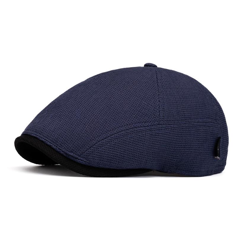 Summer Men's Beret Thin Newsboy Caps British Octagonal Cap