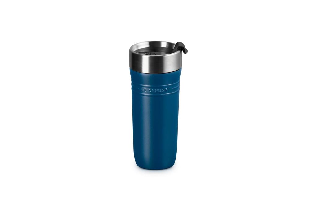 Le Creuset Travel Tumbler Mug Water Bottle Bottle 350ml Deep Teal Stainless Steel Vacuum Insulated Wide Mouth Easy to Clean On the Go Convenient to