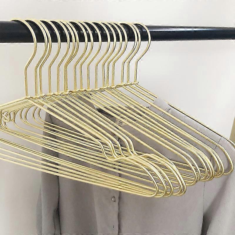 10 Pcs Clothes Hangers Heavy Duty Metal Strong Anti-slip Clothes Hanger