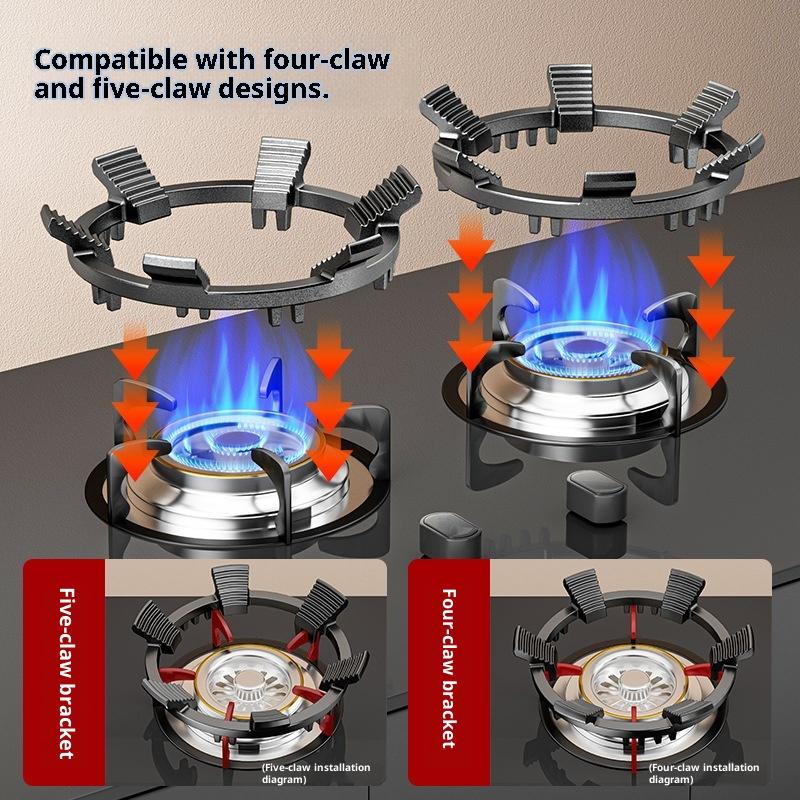 4/5 Claw Windproof Gas Stove Cover Energy Saving Gas Stove Ring Non Slip Stove Rack Gas Stove Windshield Gas Stove Accessoriescl