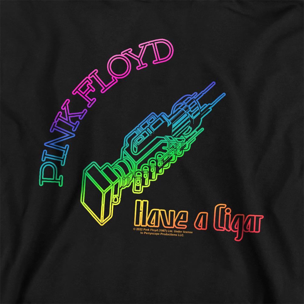 Pink Childrens/Kids Have A Cigar Outline Heather Hoodie