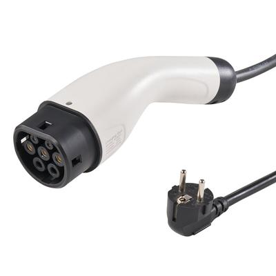 Bærbar Elbil Oplader Type 2, 16A 3,7 kW, Elbil Oplader med 28 fod Ladekabel CEE 7/7 Stik, IEC 62196 Hjemme Elbil Opladningsstation med