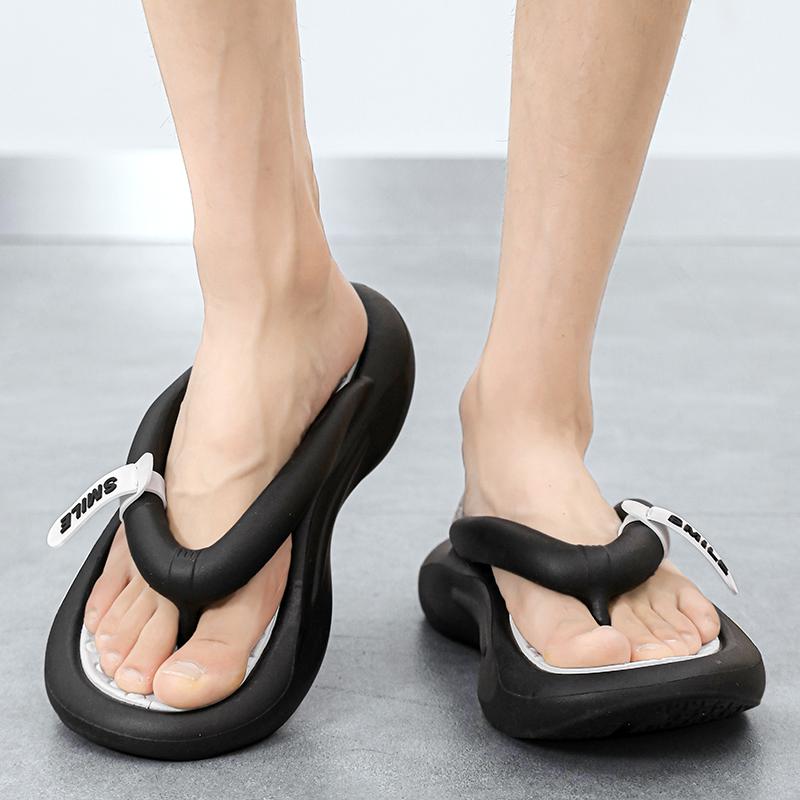 MCTIN Unisex Flip Flop Summer Beach Shoes Non Slip Platform Slippers for Women 5cm Soft Thick Sole Man's EVA Slipper