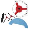 For 360 For SmartAI G50 30V Max C50 Robot Vacuum Cleaner Parts Kit With Roller Brush Side Brushes Mop Cloth Filter Accessories