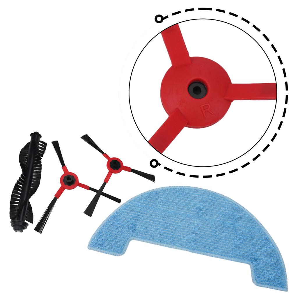 For 360 For SmartAI G50 30V Max C50 Robot Vacuum Cleaner Parts Kit With Roller Brush Side Brushes Mop Cloth Filter Accessories