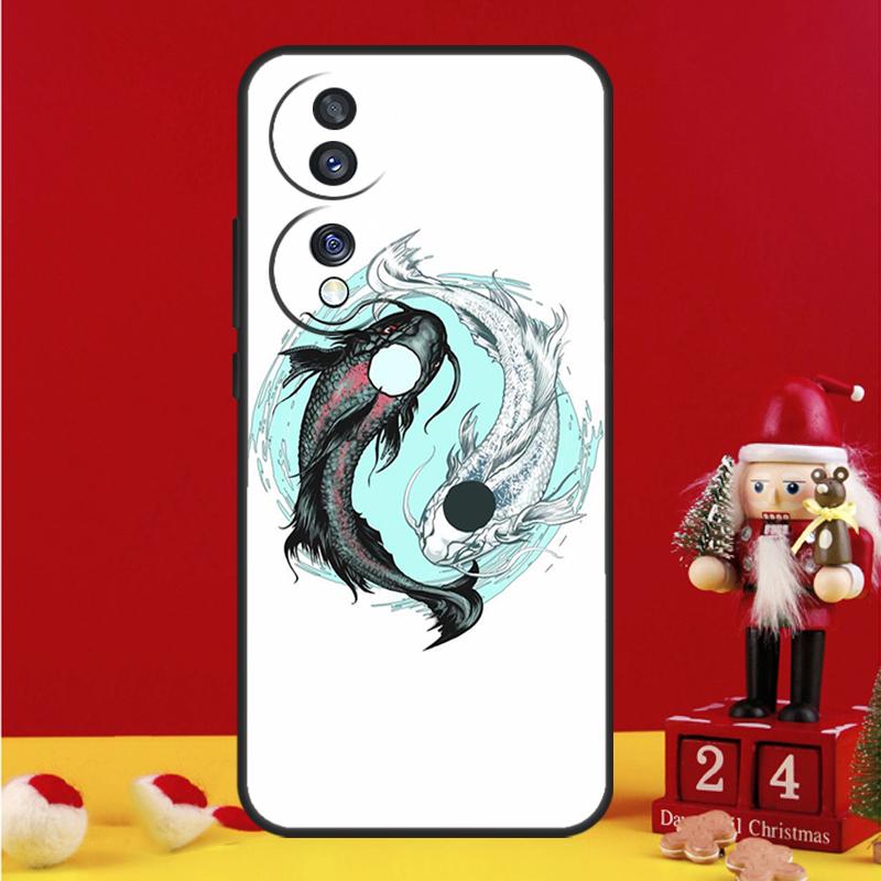 

Koi Fish Yin Yang Art Case For Honor Magic V5 5 6 7 Pro Honor 200 400 Lite 50 70 90 X7a X8a X8b X9a X9c X9b Cover Honor 400 Pro