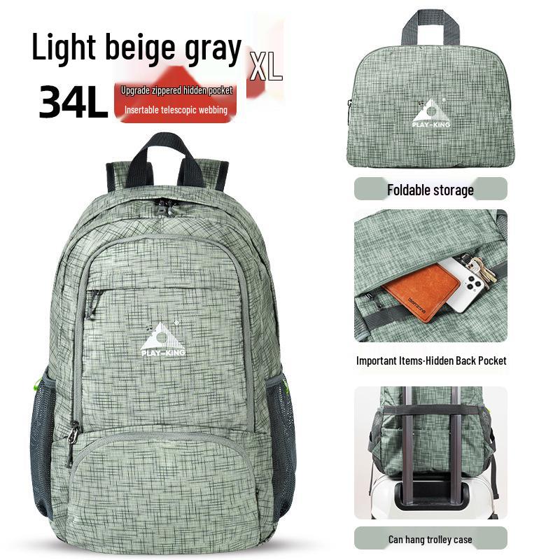Lightweight Foldable Outdoor Backpack for Travel, Sports, Hiking, and Camping