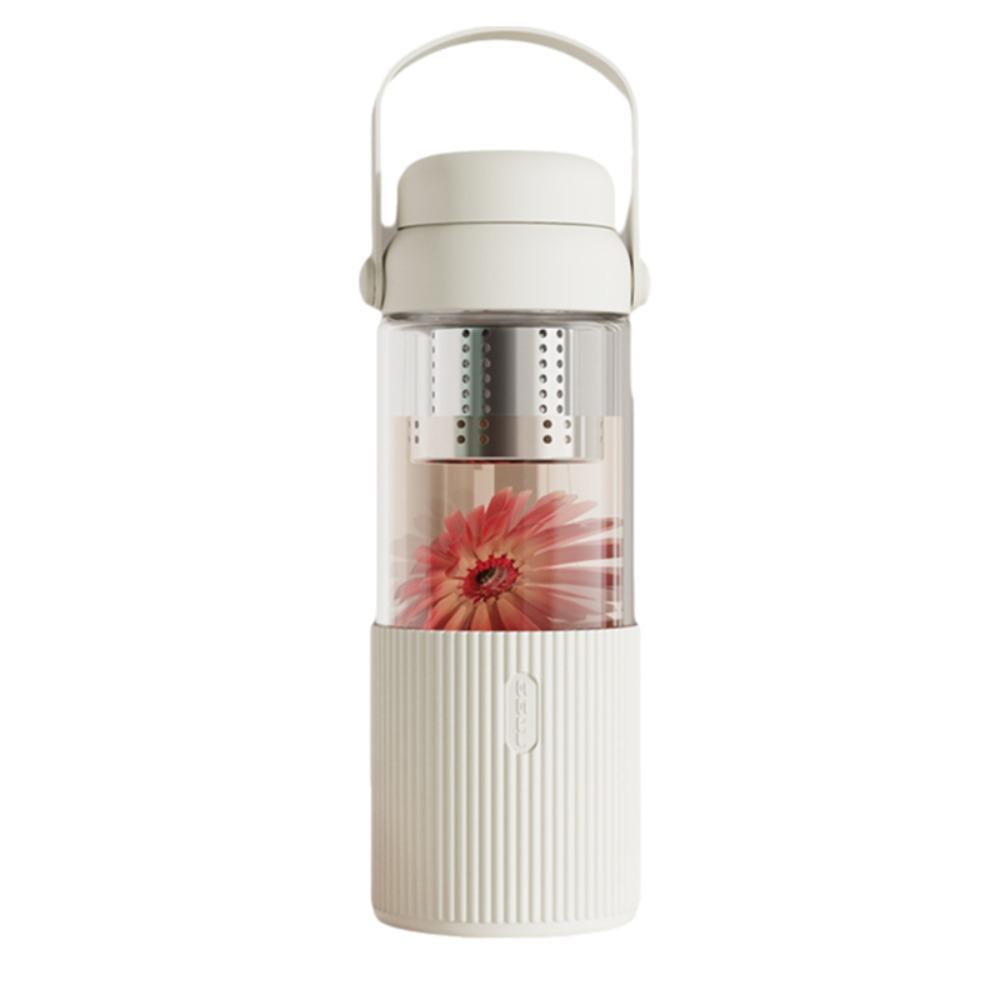 Glass Tea and Water Separator Cup with Filter Coffee Mug Portable Water Bottle  Girls