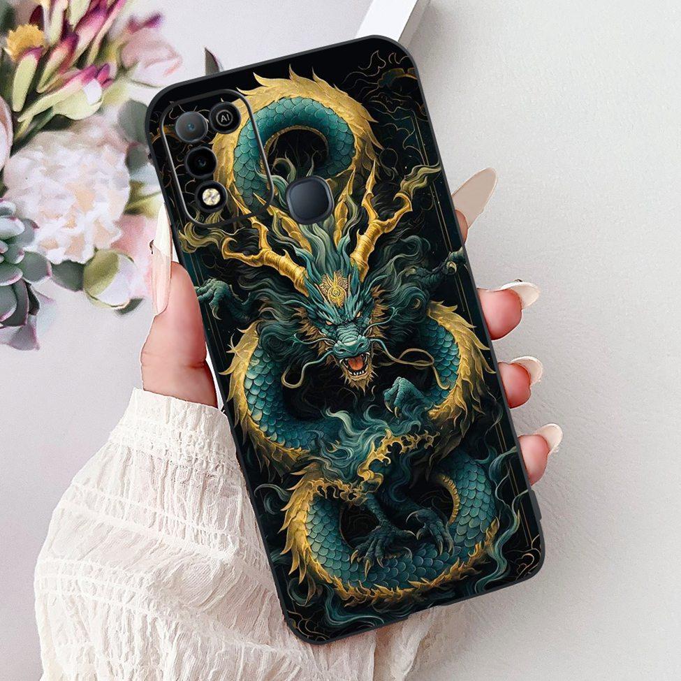 For Infinix Hot 10 X682C 10s X689B 10play X688C Back Cover For Infinix Hot 10 Play Case Shockproof Fashion Cute Cartoon Silicone