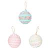 3x Christmas Ball Ornaments Xmas Decor DIY Classic Gift 8 Cm Pendant Drop for