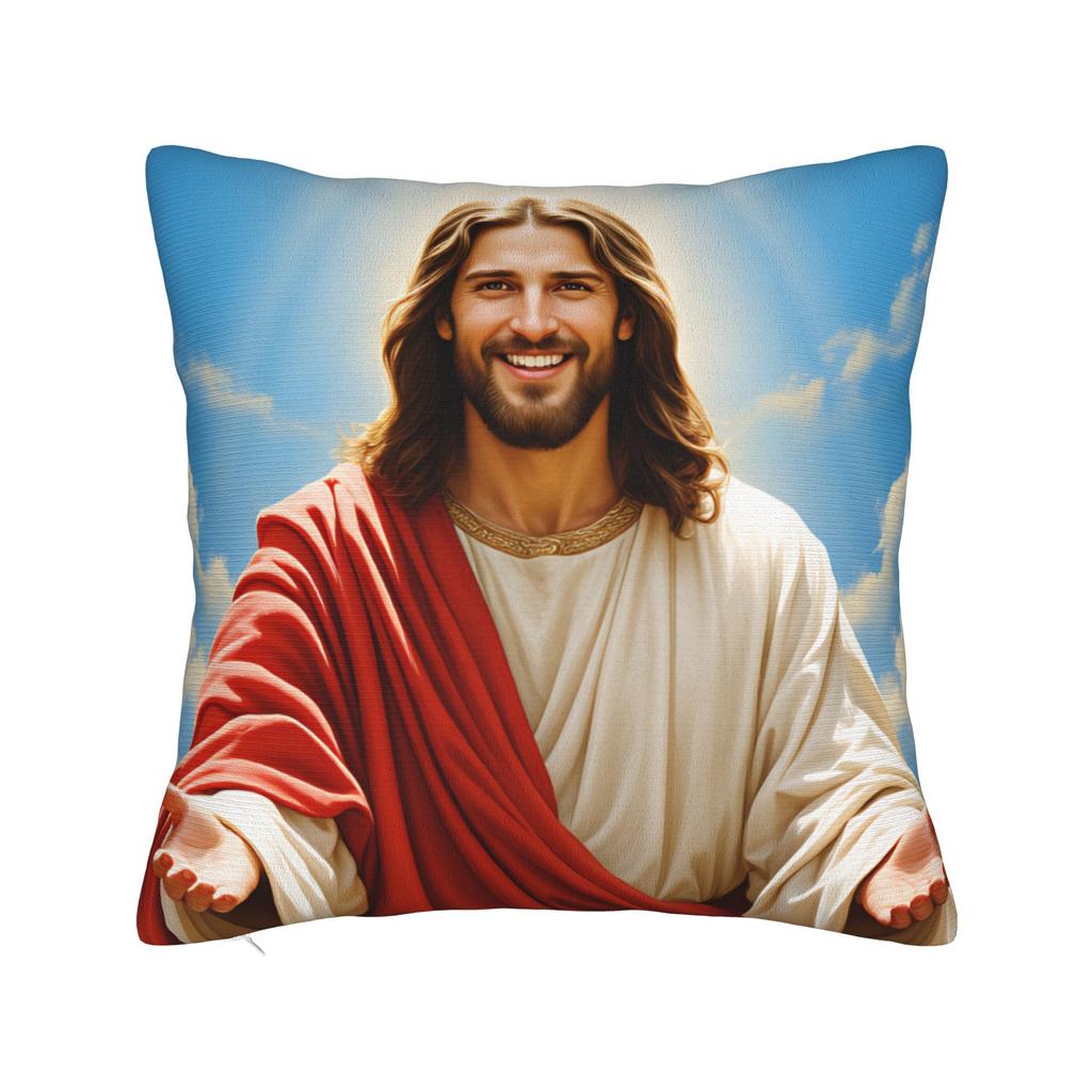 Cristo Jesus Kissenbezug Druck Kissenhülle Für Stuhl Sofa Heimdeko Retro Trendige Kissenbezüge