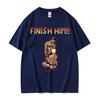 Finish Him Gayming 8bit Gay Potisk Tričko Pánská Móda Gotické Oblečení Oversized Tričko Unisex Kulatý Výstřih 100% Bavlna Tričko Top