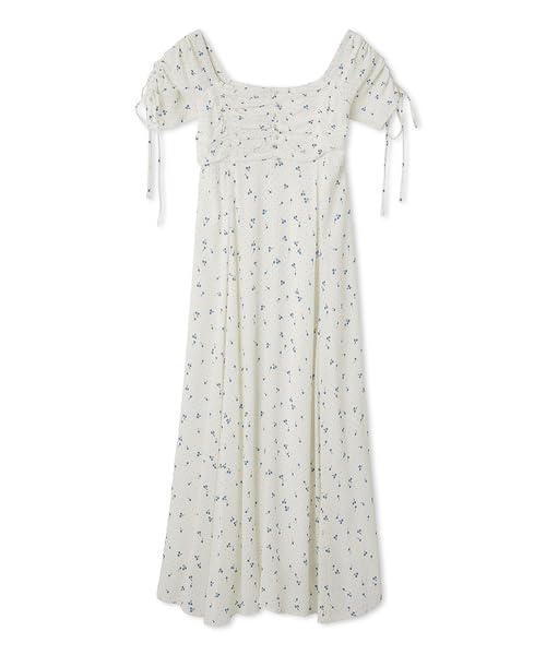 Furfur Cherry Print Dress RWFO252049 White Women's