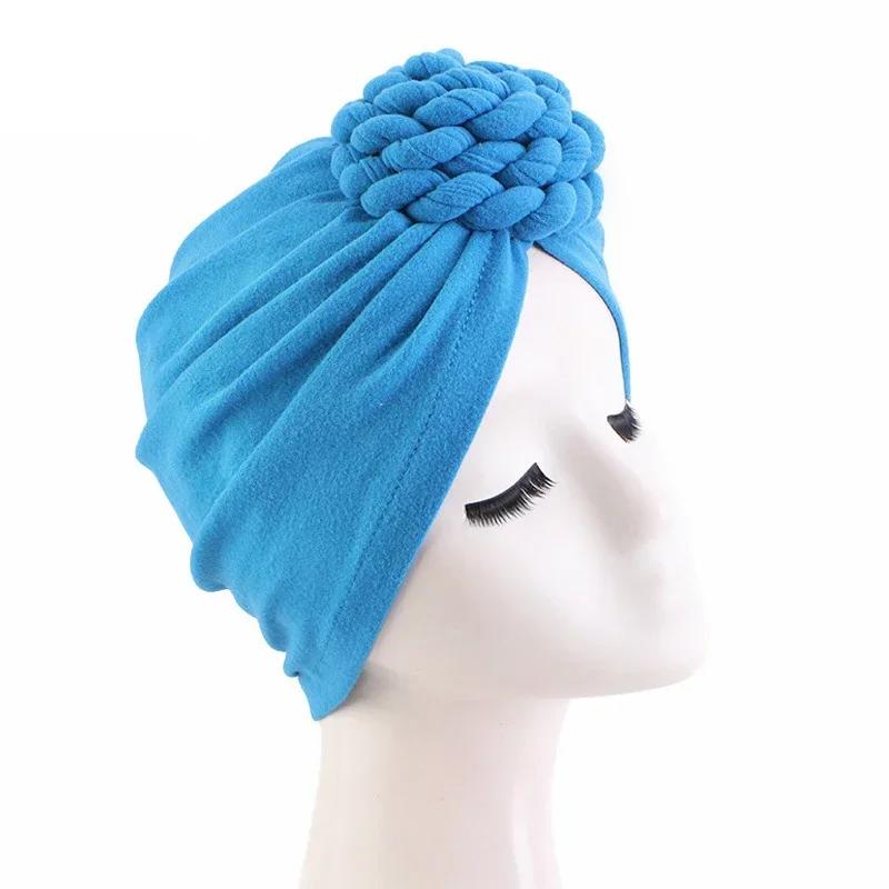 Bowknot Turban Indian Women Muslim Hijab Stretch Chemo Cap Cancer Hat Hair Loss Cover Head Scarf Wrap Beanies Bonnet Headwear