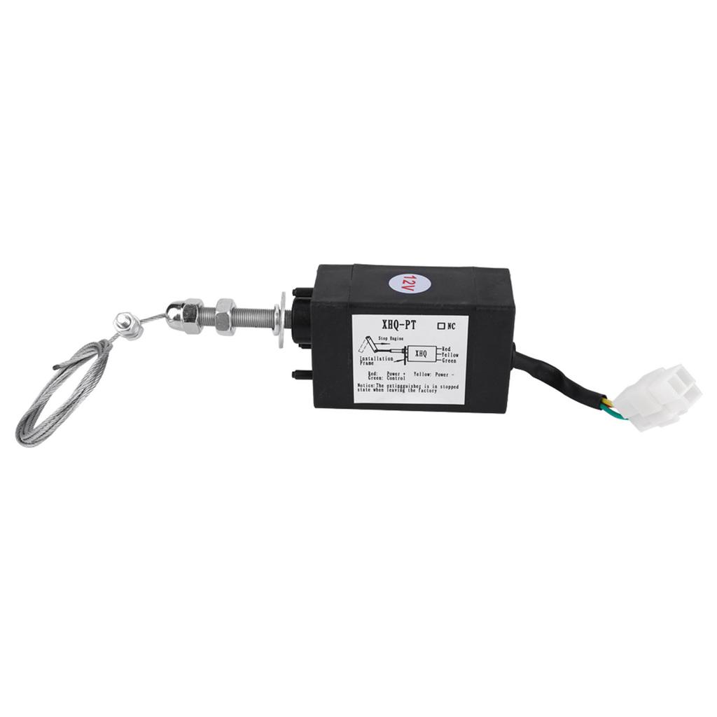 DC 12 24V Diesel Engine Flame Out Device Engine Stop Solenoid Valve(12V)