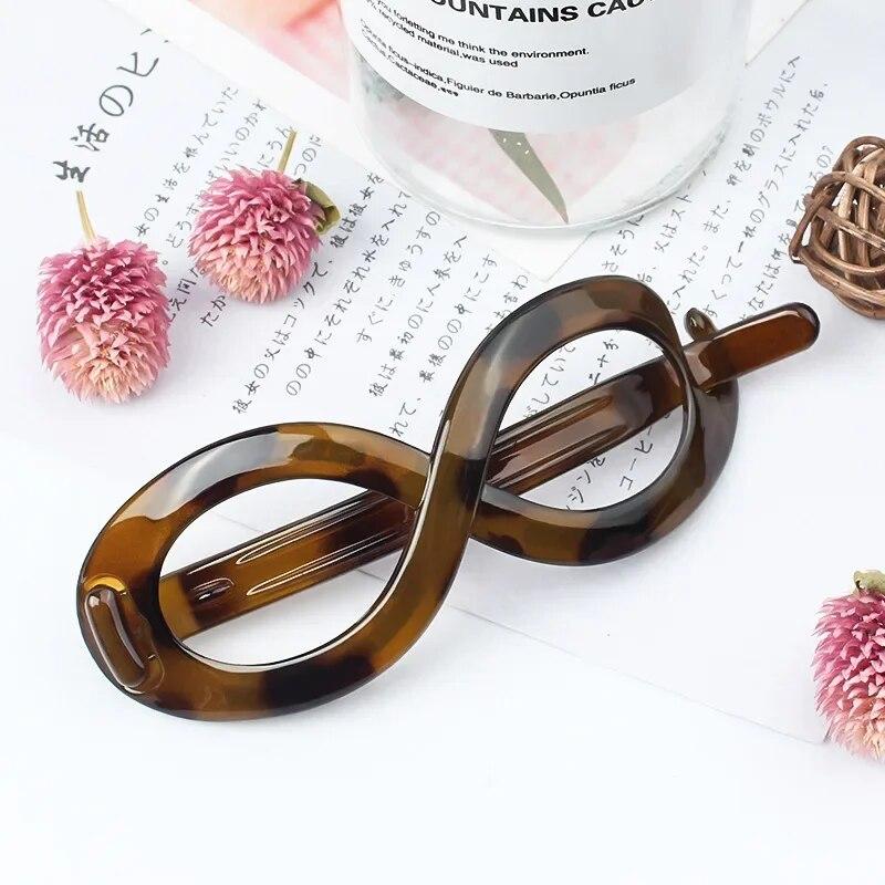 

Фигурка 8, матовая заколка с пряжкой, нежная заколка для волос с поворотным диском, ретро темперамент, для женщин и девочек, простая заколка для волос с хвостиком, оптовая продажа