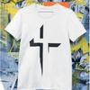 Modern Black Cross Graphic T-Shirt Faith Christian Unisex Tee