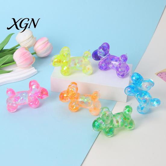 Soft Rubber Toy Squeeze Silicone Balloon Dog Shape Stress Relief Non-toxic Slow Rebound Portable Fidget for Kids And