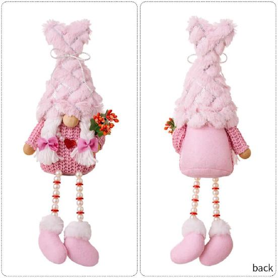 Mother's Day Gnomes Plush Gifts for Women -2Pcs Spring Couple Gnome Decoration Home Decor Wedding Mom Gnomes Ornaments GIF