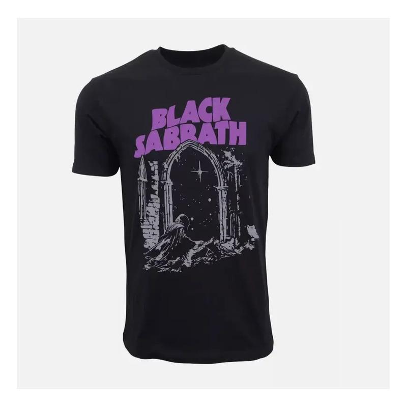 Camiseta Negra Sabbath Night Arch De Regalo S