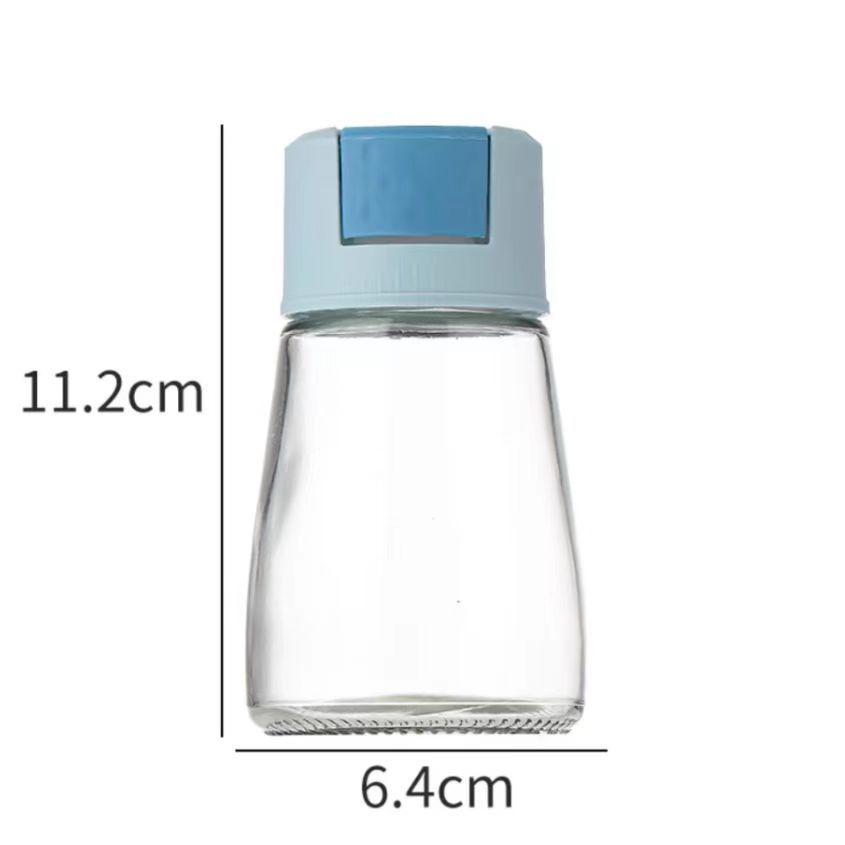 Sealed Glass Salt Control Shaker Set - Moisture-Proof Kitchen Seasoning Bottles 