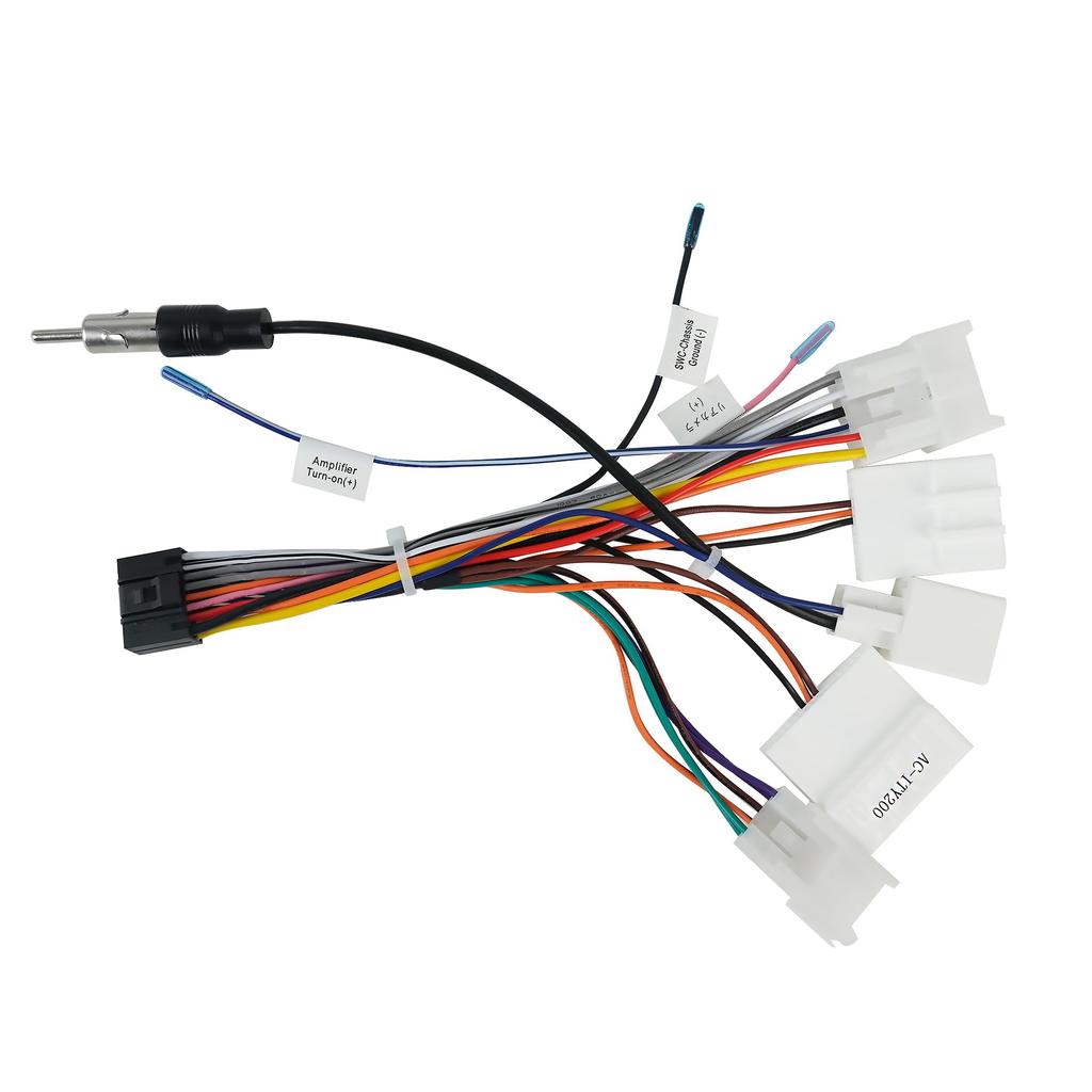 ATOTO Wiring Harness for Select Toyota Car Plug and Compatible with ATOTO A6 and S8 Head Units Only AC-ITY200 16-Pin Models, Play, A5, PF/PP/PL