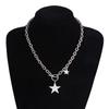 Collarbone Chain Temperament Simple Metal Five-pointed Star Necklace Bracelets