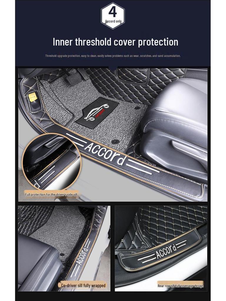 Full Surround Floor Mats for 10th Gen Accord, Compatible with 8th & 9th Gen Accord Models