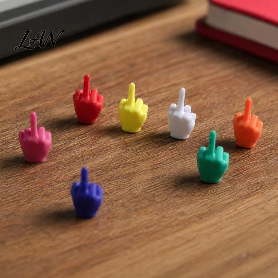 Sarcastic Desk Accessories Mini Middle Finger Figurine, Tiny Hand Decor, Funny Gag Gift for Adults, Humorous Gifts Friends Colorful Novelty Prank Toy