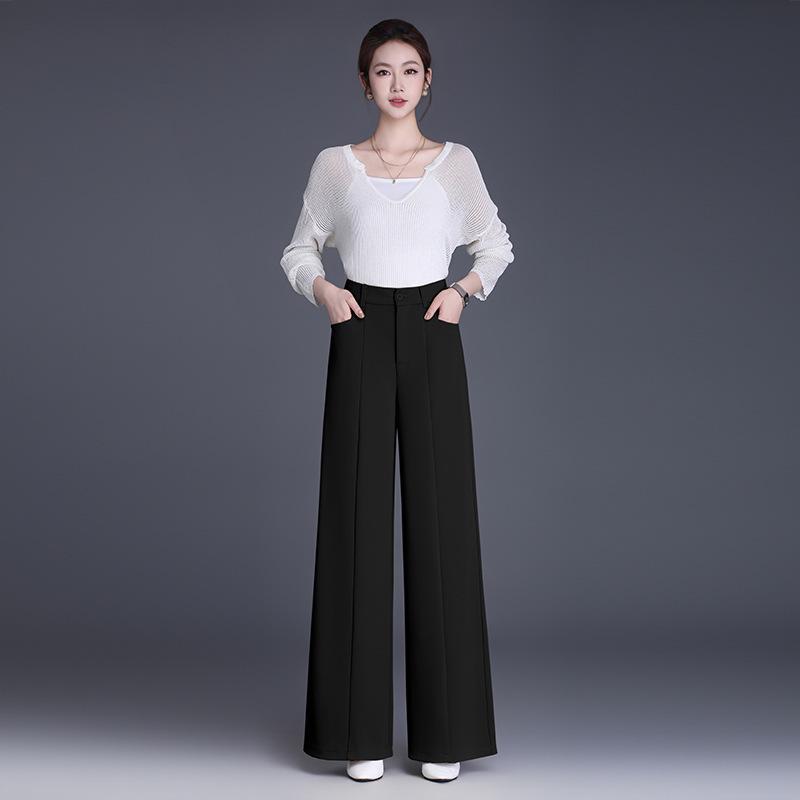 2026 Spring/Summer Women's Loose Wide-Leg Straight Pants