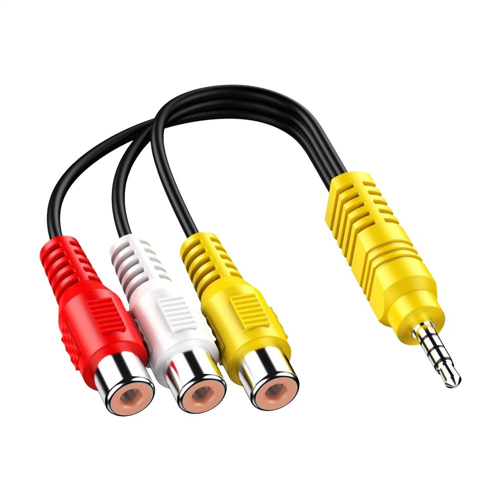 3,5mm Jack na 3 RCA Samec Audio Video AV Kabel AUX Stereo Kabel 3RCA Standardní Konvertor Drát Pro T CL TV Reproduktorová Skříň D VD Přehrávač