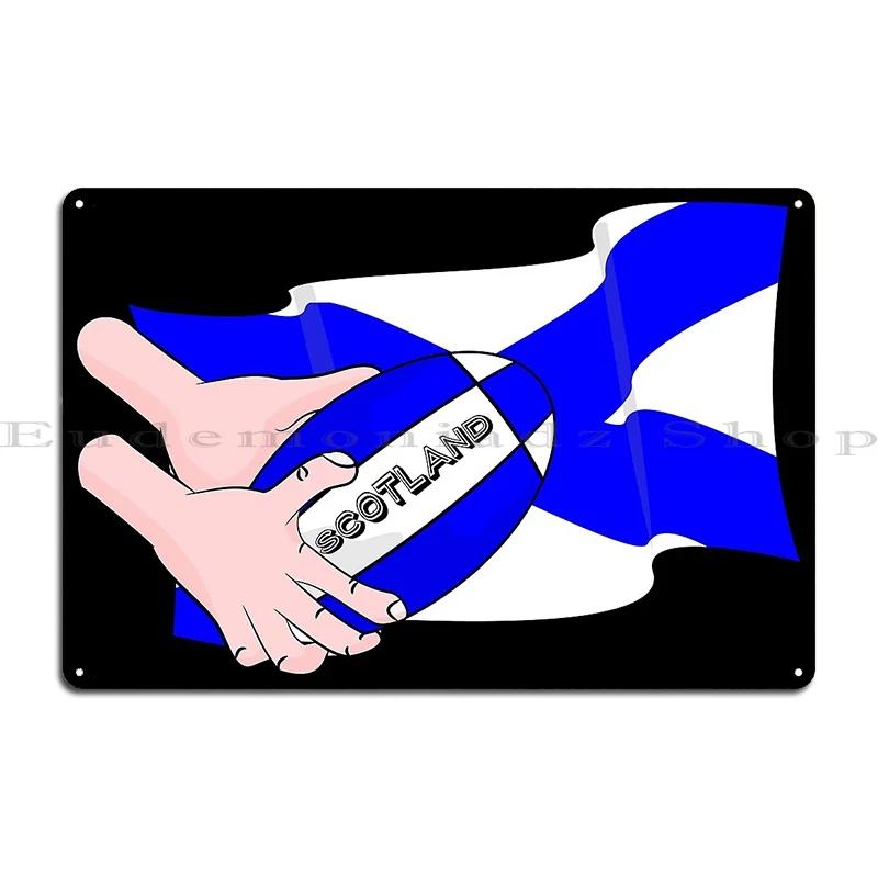 Scotland Rugby Six Nations Metal Plaque Living Room Living Room Character Wall Pub Tin Sign Poster