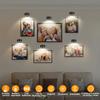 3Pcs Battery Operated Picture Lights for Wall, LED Poster Lights with 3 Lighting Modes,Magnetic Gallery Art Light for Paintings