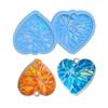 Heart Holographic Resin Mold Earring Silicone Mold Keychain Pendant Epoxy Resin Casting Mold Kit Resin Craft Tools