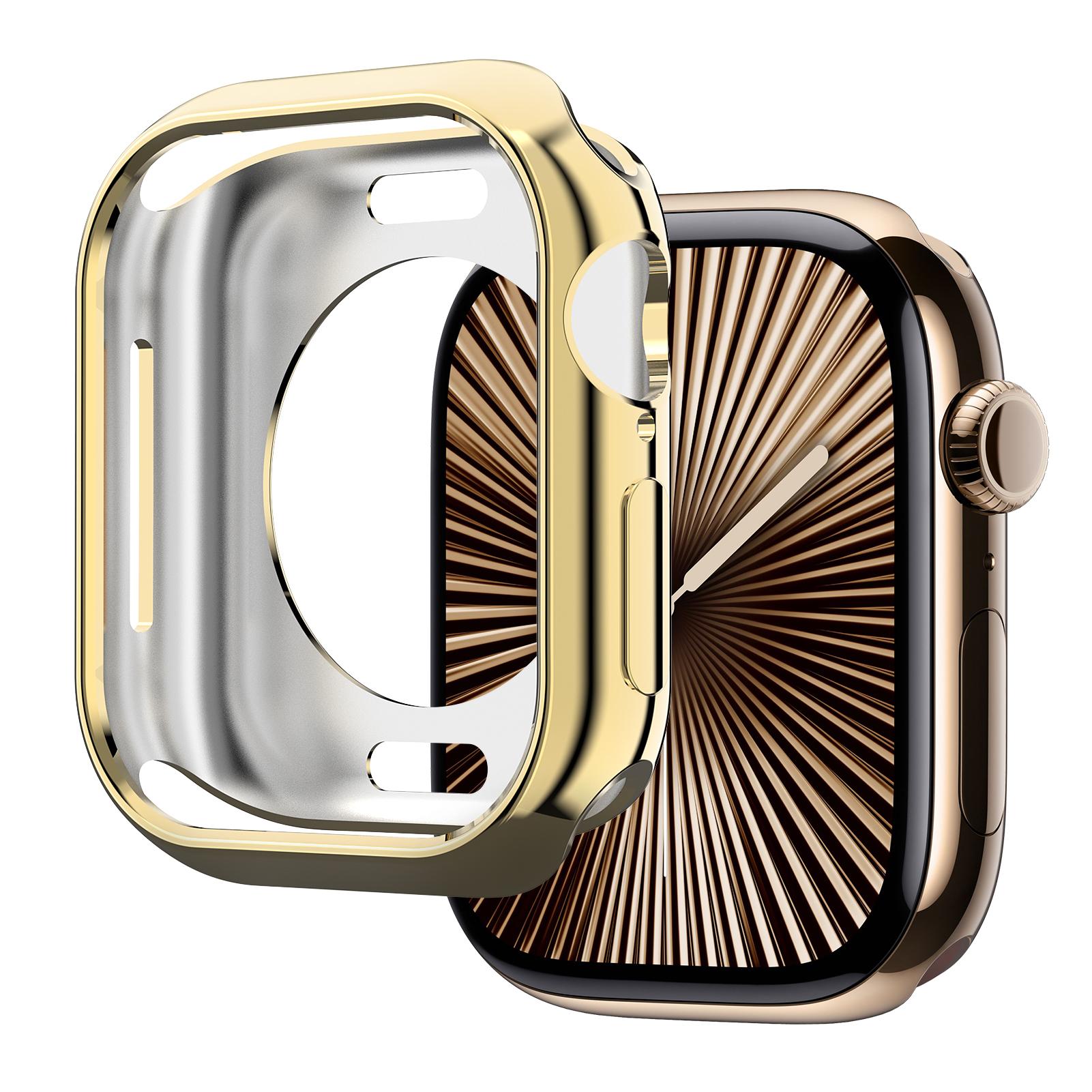 

Hollow TPU Case For Apple Watch 10 46mm 42mm Accessories NO Screen Protector Soft Protective bumper Cover iWatch Series 10 46 mm 42mm Series 10 золотой