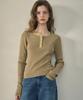 Aueonoseuteljia Chewy Ribbed Button Stripe Knit_Lavender Fog(Oc25-Kn02)