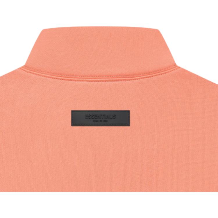 Fear Of God Essentials FW22 Mockneck Sweatshirt Men Sweatshirts Coral FOG-FW22-021