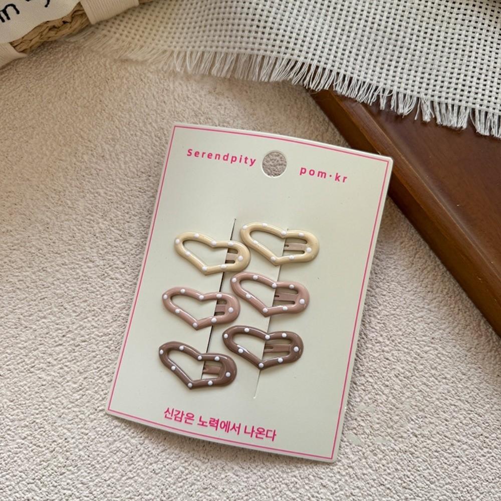 6 pièces/ensemble Pinces à cheveux douces Barrettes mignonnes Accessoires pour cheveux Épingle à cheveux pour filles
